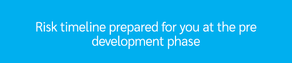 Risk timeline prepared for you at the pre development phase